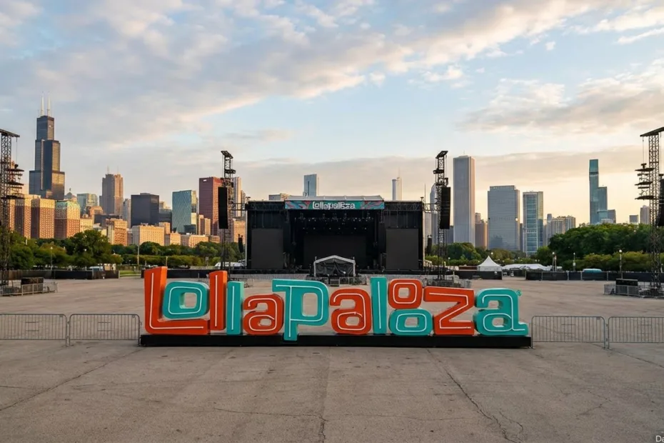 How many days until Lollapalooza festival countdown graphic