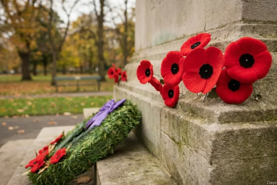 How many days until Remembrance Day poppy wreath