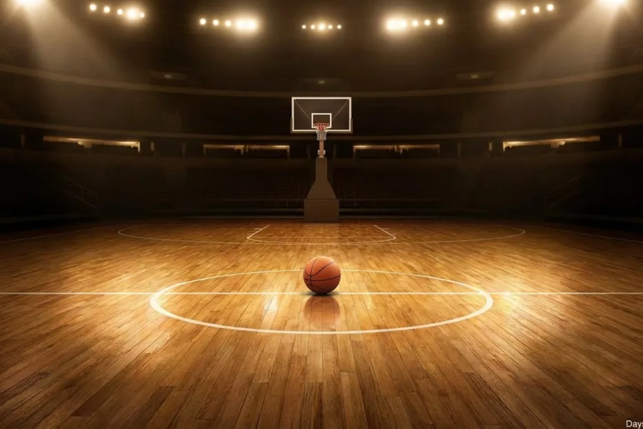 How many days until NBA season start basketball court calendar countdown