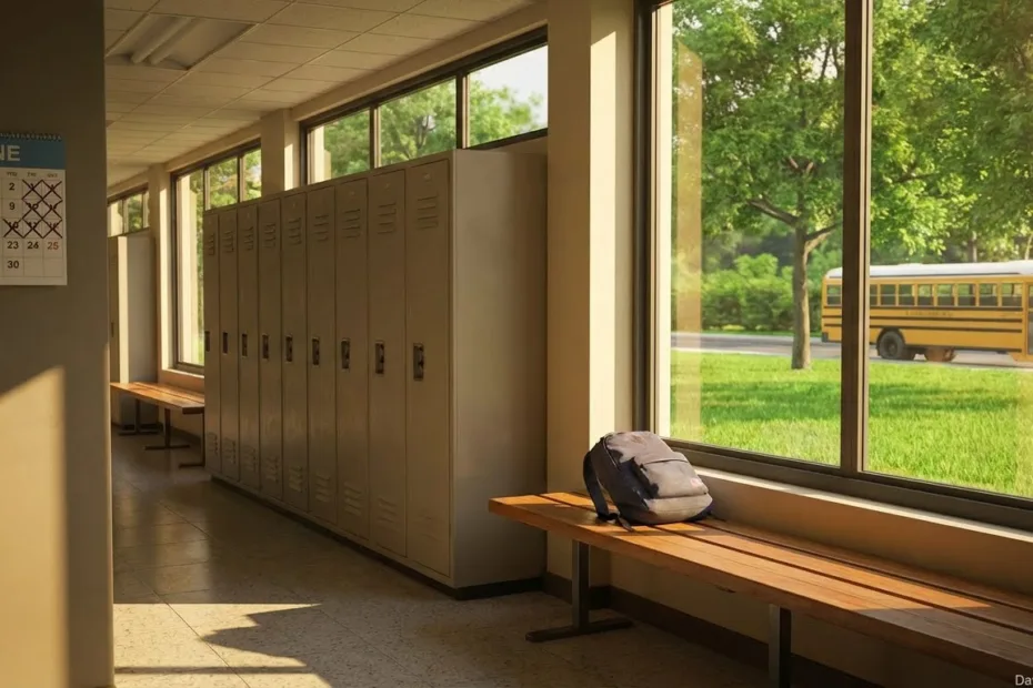 How many days until school ends in the US academic calendar countdown