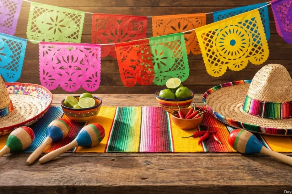 Countdown calendar showing how many days until Cinco de Mayo celebration